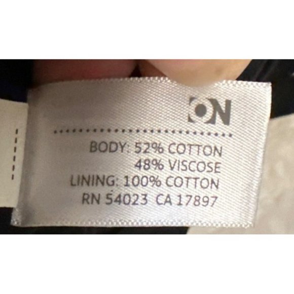 Old Navy Sundress w/Tie Neck Geometric Pattern Cotton Blend Junior's Size M - Picture 12 of 13